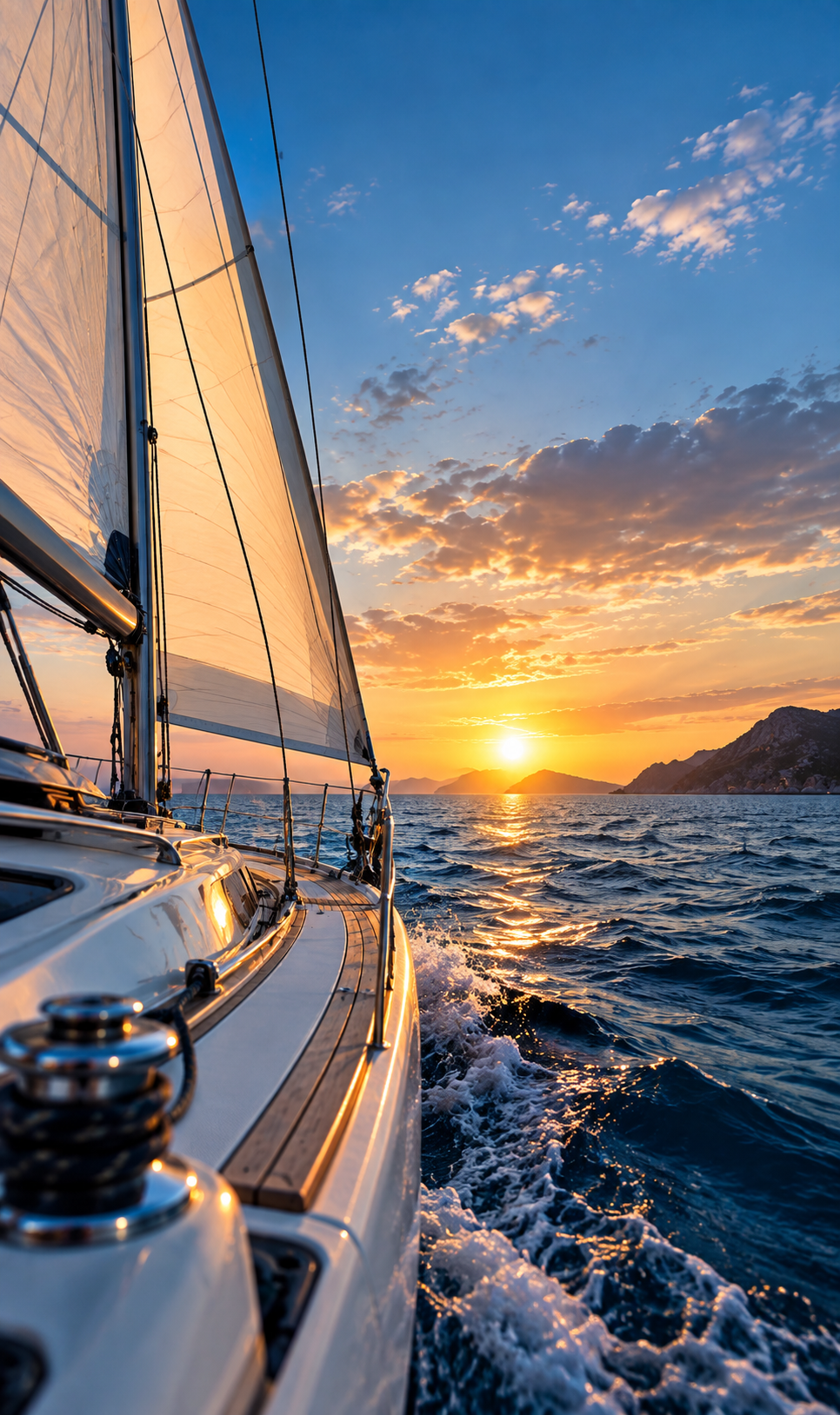 Sailing community out on the water