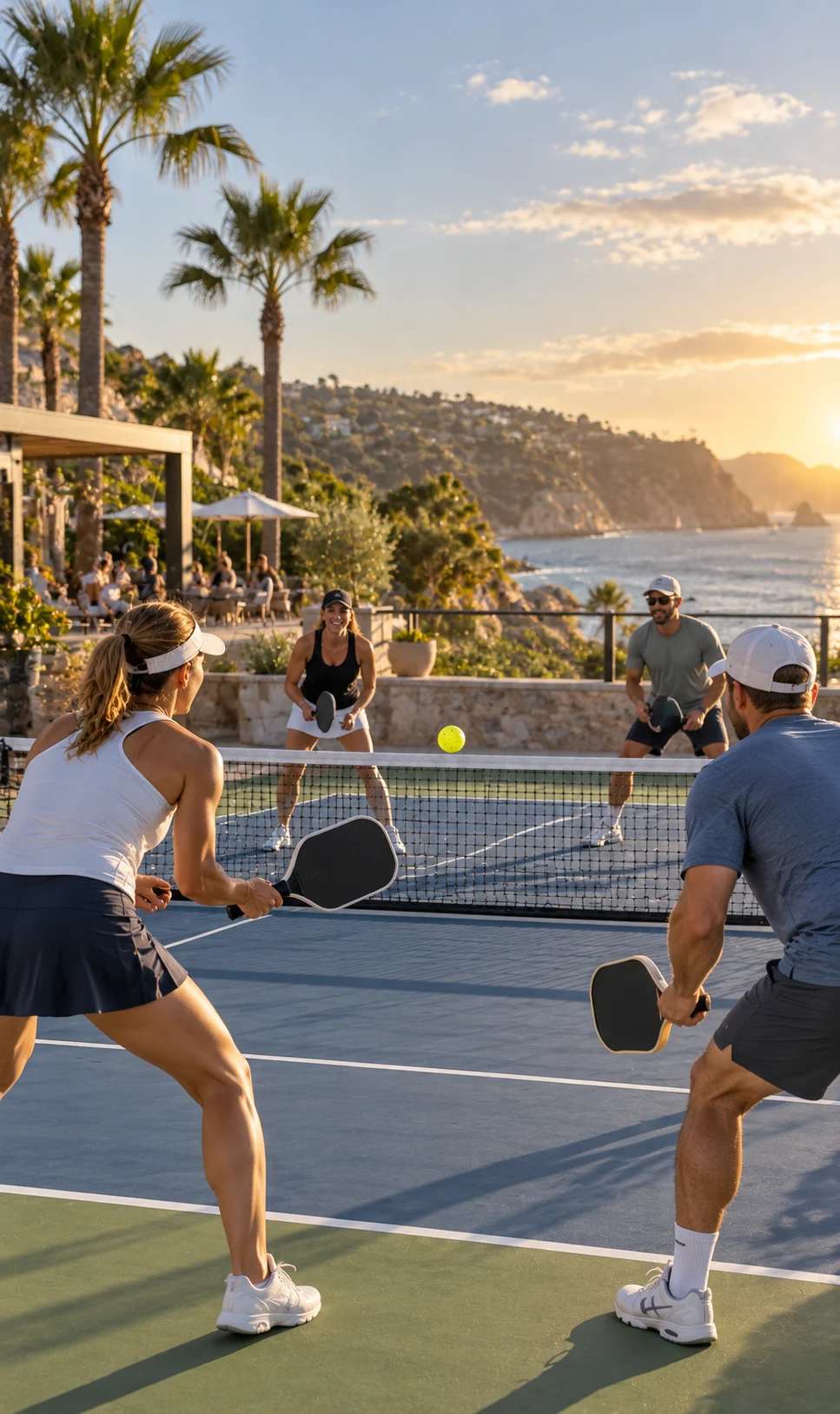Sports community playing together